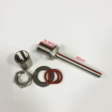 Бесшовный зонд Thermowell 1/2 дюйма MPT. Внутренний диаметр 1/4 (6
