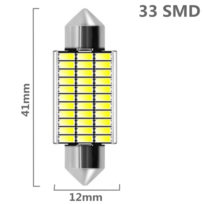 31 мм 36 мм 39 мм 41 мм C5W C10W 18 27 30 33 SMD 4014 светодиодный светильник CANBUS без ошибок авто интерьерная купольная лампа автомобильная лампа для чтения