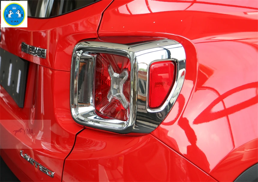 

Lapetus Rear Tail Lights Lamp Frame Molding Garnish Cover Trim 3 Colors Fit For Jeep Renegade 2015 2016 2017 2018 2019 ABS