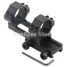 Тактическое двойное кольцо 30 мм консольное крепление для прицела сверхмощная Плоская верхняя винтовка 20 мм Пикатинни Вивер рейка