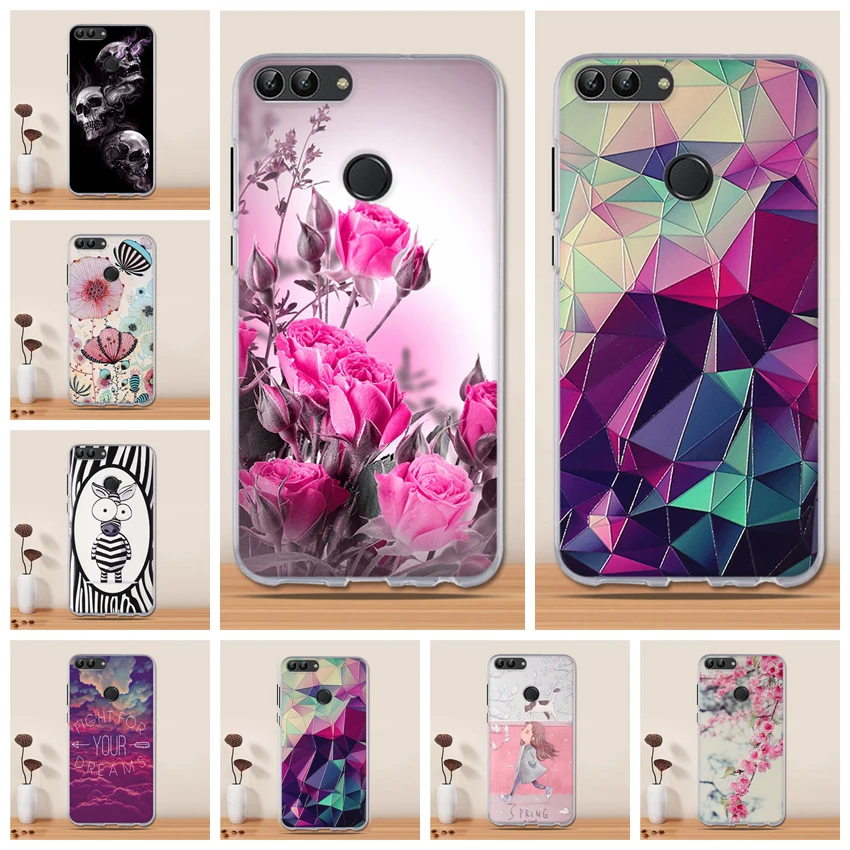 

for Huawei Huawei P Smart 2018 Case Cover Silicon Cute Soft TPU Phone Case for Funda Huawei P Smart PSmart Case Back Cover Coque