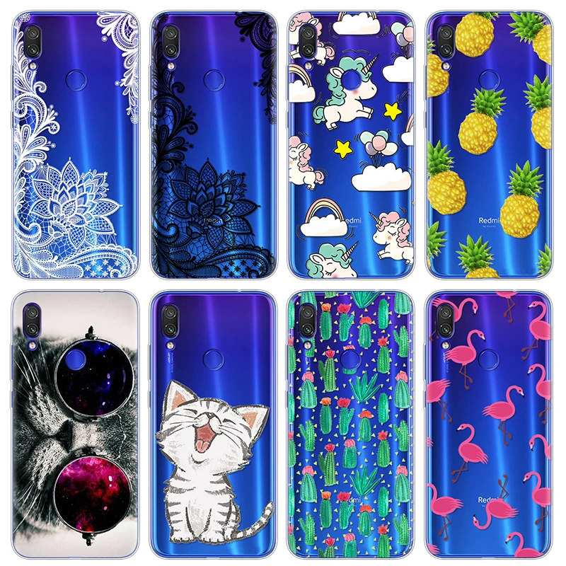 

Cartoon cat Silicone Soft TPU Cases For Xiaomi Redmi Note 7 Case 6.3'' Print Coque For Redmi Note 7 Back Phone Case Cover Fundas