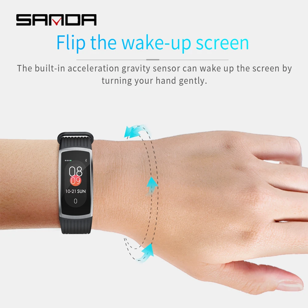 

SANDA smart watch men's and women's Android waterproof heart rate tracker blood pressure sports smart bracelet sports watch