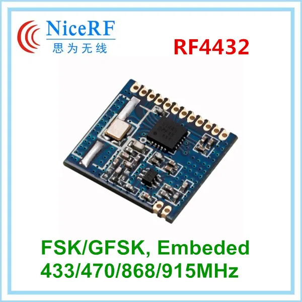 2 шт./лот RF4432 недорогой 1 км 433 МГц GFSK / FSK модуль Встроенный Si4432 rf беспроводной
