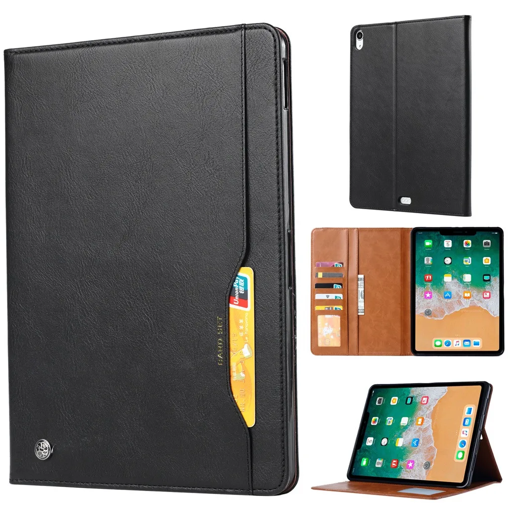 High Quality Release Folio Leather Wallet Card Stand Case Cover Tablet Case For iPad Pro 11 Inch Tablet Accessories