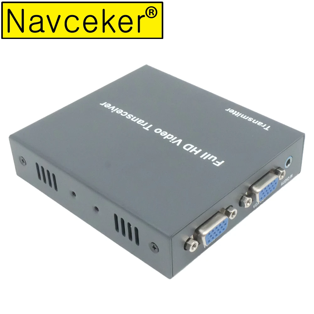 2019 Новый IP-сеть 200 м разгибателей VGA через Cat5e Cat6 1080 P RJ45 VGA Extender по IP TCP с 3,5 мм стерео аудио и VGA Loop Out