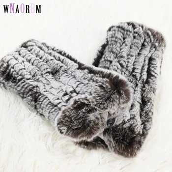 

2020 new genuine rabbit fur gloves good elastic female knit real rabbit fur gloves ladies real rabbit fur gloves