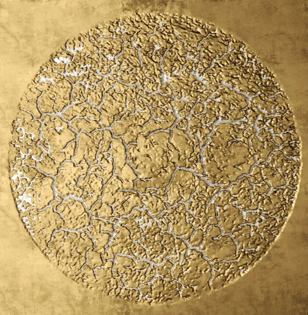 Modern Art American Style Abstract Gold Foil Artwork Painting Canvas Poster Pictures Printed