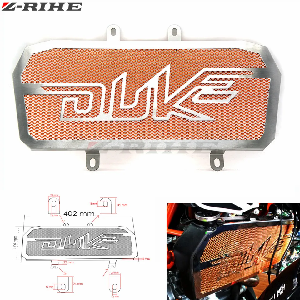 For KTM Motorcycle Motorbike Stainless Radiator Bezel Guard Cover
