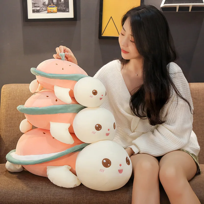 

Kawaii Pink Girl Toy Plush Turtle Doll Stuffed Animal Toys Cartoon Sleeping Pillow Soft Sofa Cushion Doll for Girl Birthday Gift