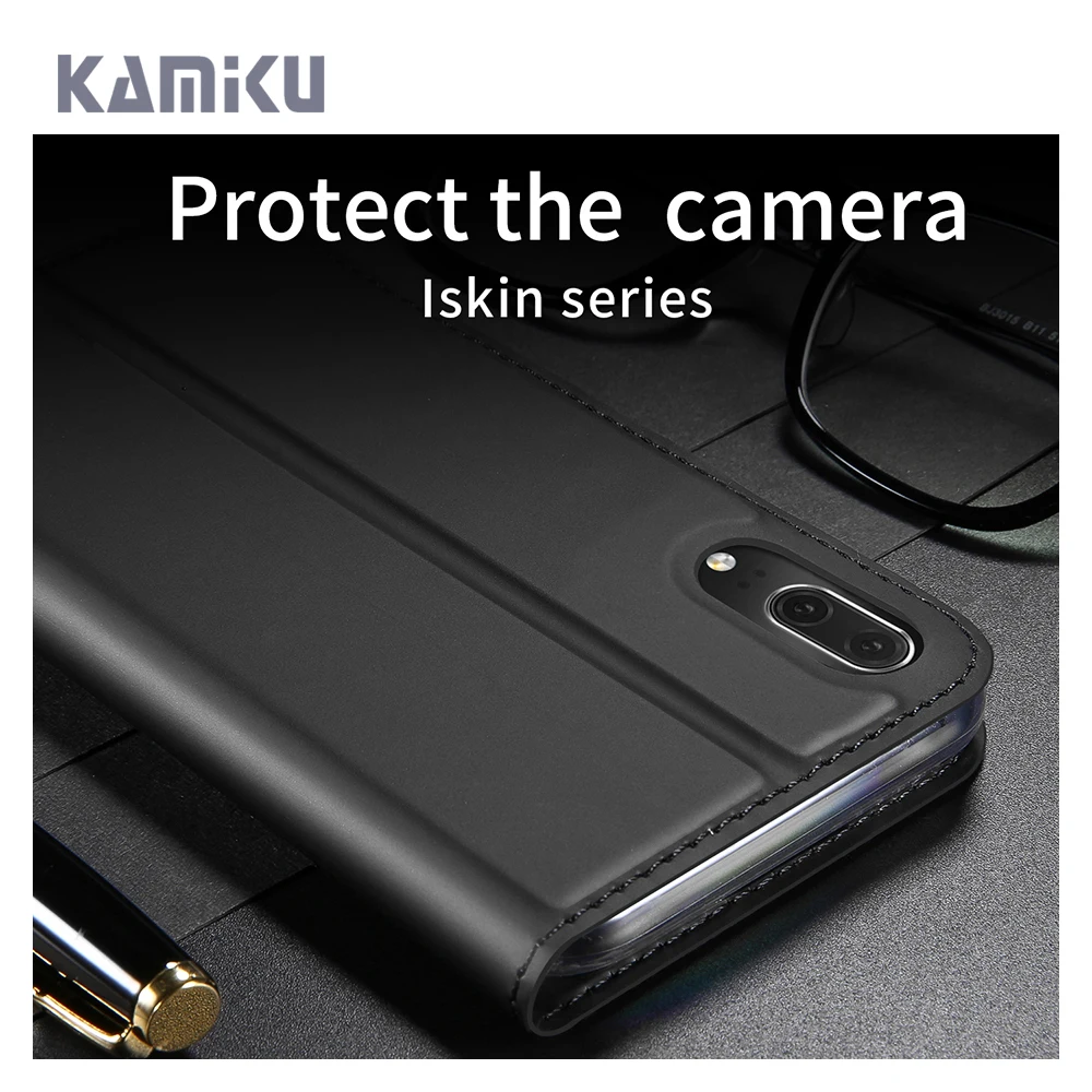 Роскошный чехол для Huawei P20 из искусственной кожи с откидной крышкой на 360 градусов