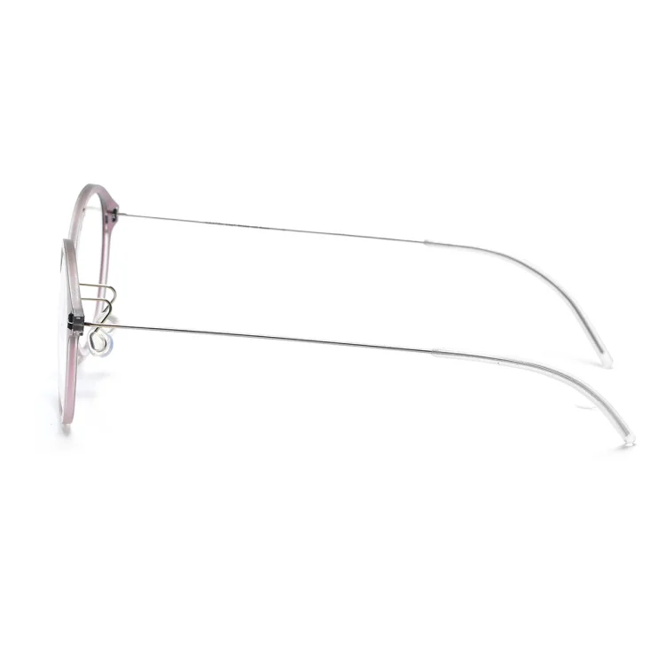 Безвинтовое очки рамки для мужчин и женщин 6527 дополнительный свет ретро небольшой круглый близорукость Óculos де Грау с Оригинальный чехол