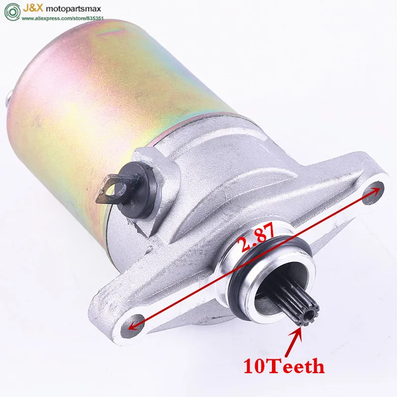 GY6 50 80 100 электрический стартер мопеды скутеры 139qmb 139qma двигатель Мопед ATV