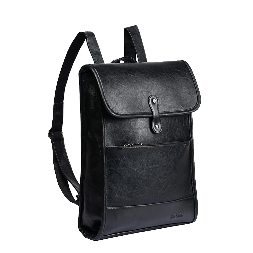 Vbiger Men Women PU Leather Backpack Stylish Backpacks Casual Daypack