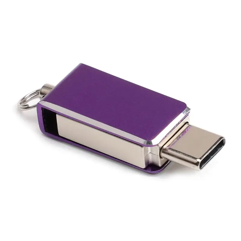 Поворотный металлический USB Flash Drive U диск Memory Stick флэш‑накопитель Swivel для смартфон компьютер Применение с USB3.0 и Тип-C Интерфейс