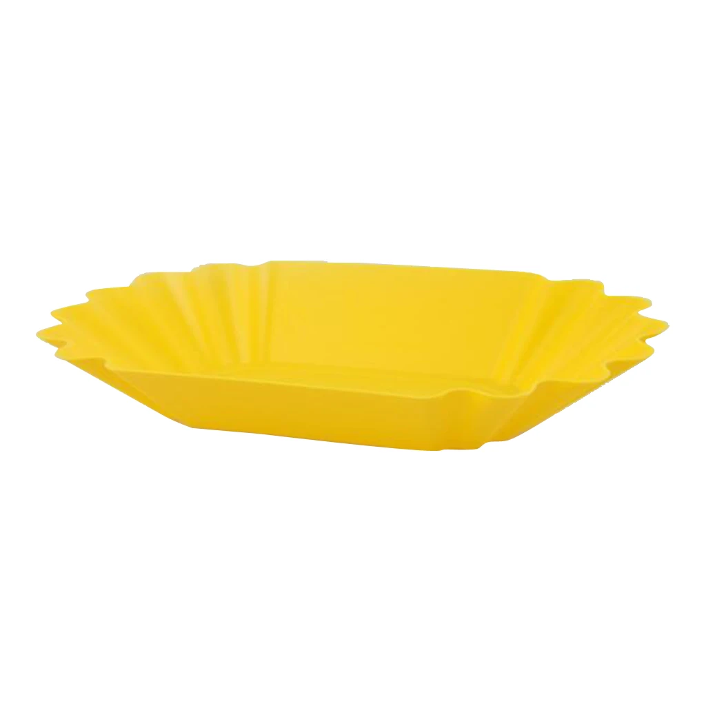 

Plastic Plate Snack Serving Tray Oval Coffee Bean Dish Snack Platter, Food Grade, Appetizer, Microwave Oven Safe