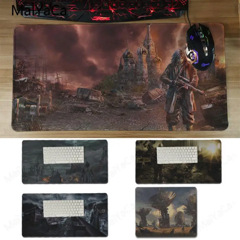 

Yinuoda New Arrivals Post Apocalyptic Gamer Speed Mice Retail Small Rubber Mousepad Size 180x220 mm and 300*600*2mm
