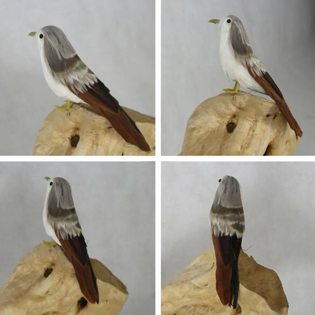 MagiDeal 5inch Artificial Feathered Foam Birds Statue Festival Party Decorative Ornament Shelf Display Art Craft