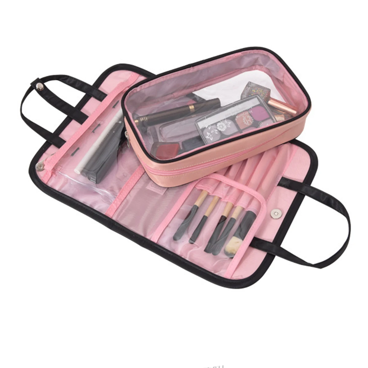 

2 in 1 Cosmetic Bag Waterproof Large Capacity Travel Toiletry makeup Bag female storage toiletry kit case make up organizer