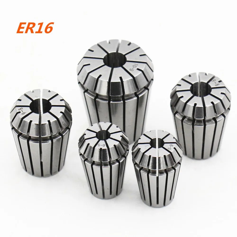 10Pcs//Set Ultra Precision ER16 1-10MM Spring Collet Set For CNC Milling Lat Q7L2