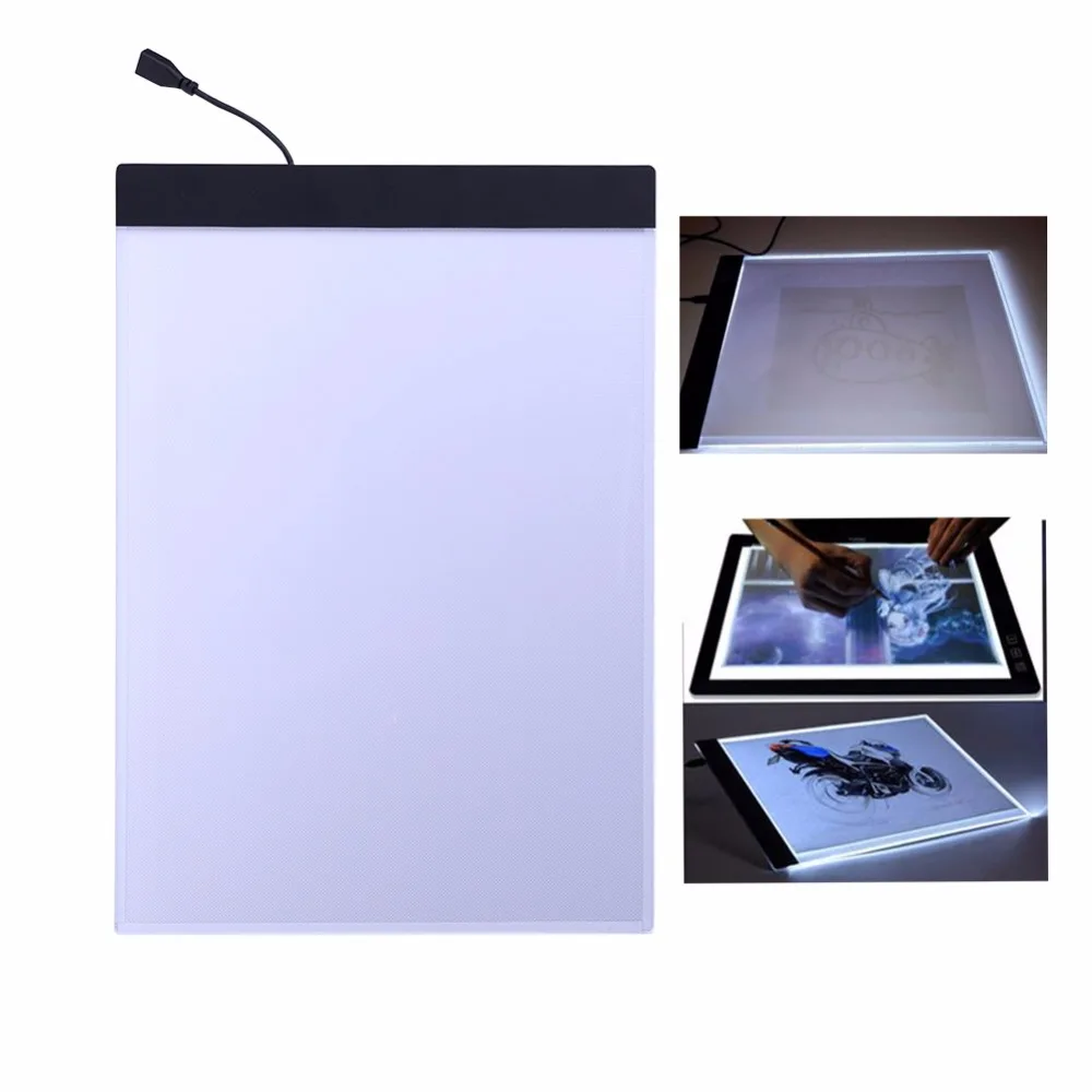 USB LED A4 LED Copy Writing Tablet Art Drawing Tracing Stencil Board