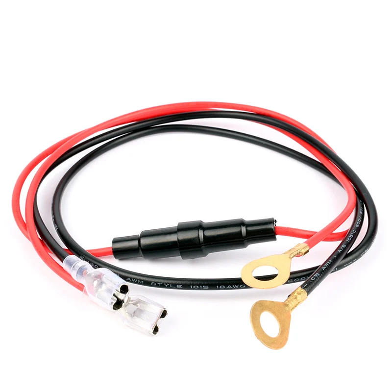 

55cm Wiring Harness Dual Link Cable Motorcycle Boat Car Cigarette Lighter Socket USB Charger Adapter Plug Connection Cord Lead