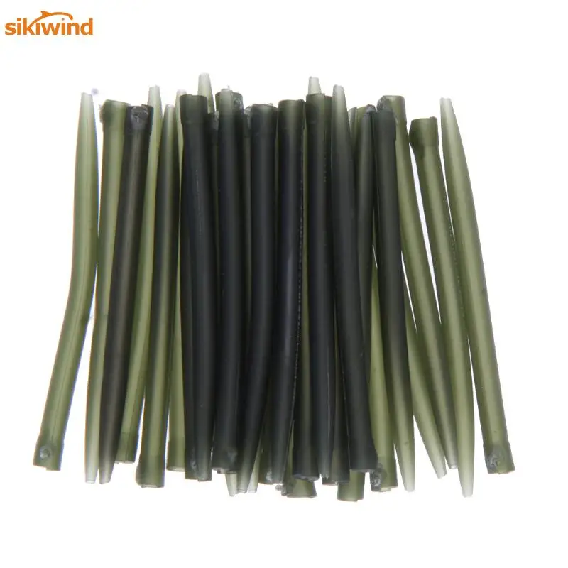30pcs set 53mm TPR Terminal Anti Tangle Sleeves Connect with Fishing Hooks Carp Fishing font b