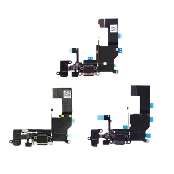

For iPhone 5S 5C 5G 5 Charger Charging Data USB Dock Port Flex Cable With Headphone Audio Microphone