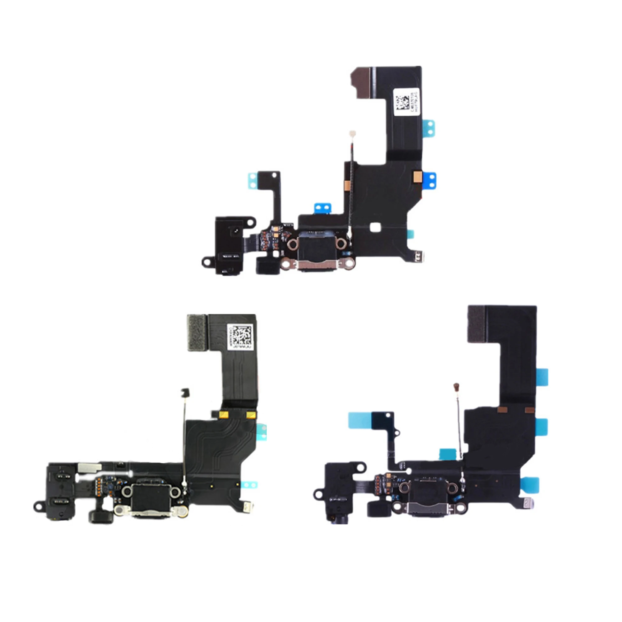 

High Quality For iPhone 5S 5C 5G 5 Charger Charging Data USB Dock Port Flex Cable With Headphone Audio Microphone