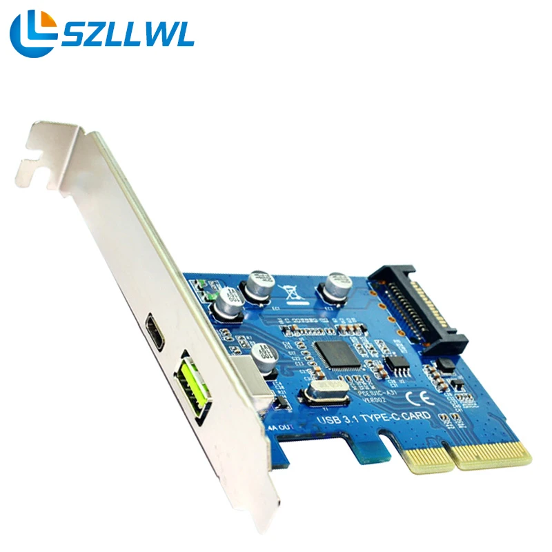 High speed 10Gbps USB Type A +Type C PCI e Controller Card PCI Express ...