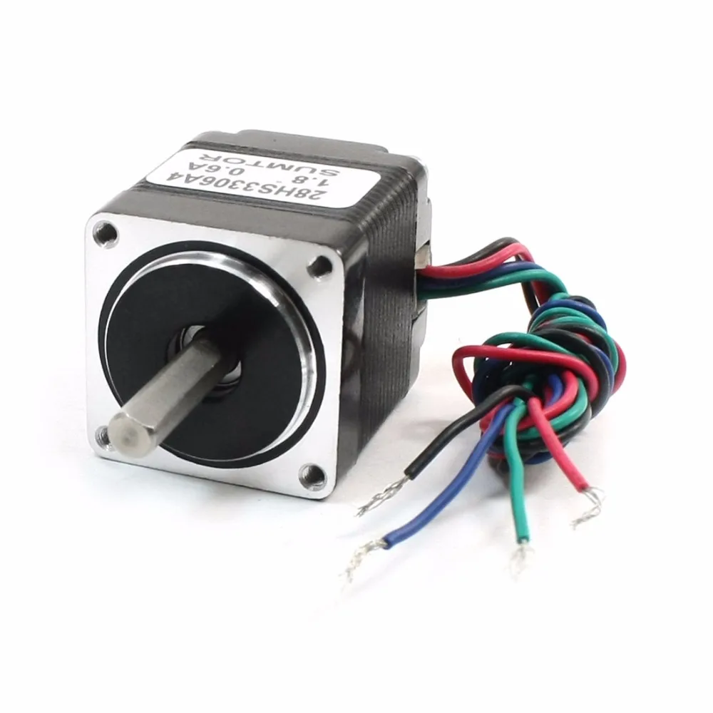 

Uxcell Hot Sale Nema11 0.6A 1.8 Degree Step Angle 6 N.cm/ 8.5 oz.in 2 Phase 4 Wire CNC Stepping Stepper Motor 33mm 28HS3306A4