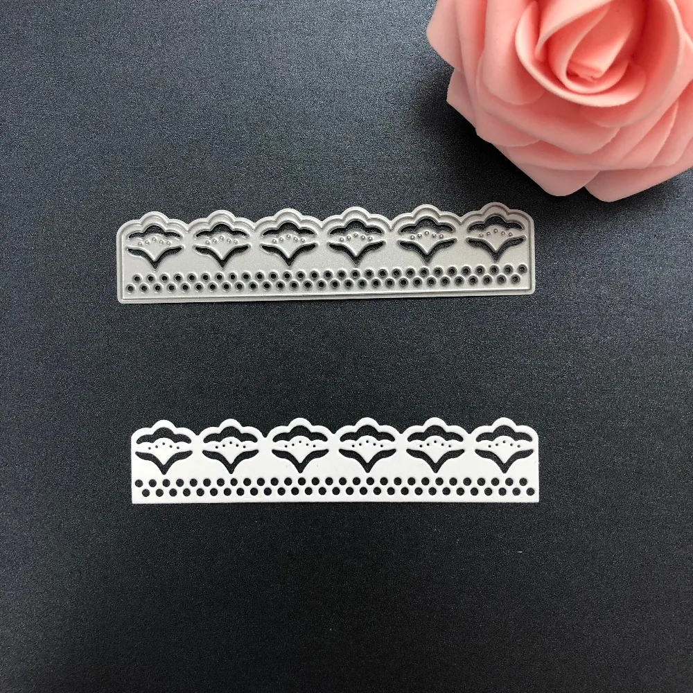 

Happymems 2018 New Style Flower Edge Cutting Dies Card Making Embellishments For Scrapbooking Home Decoration Cutiing Dies