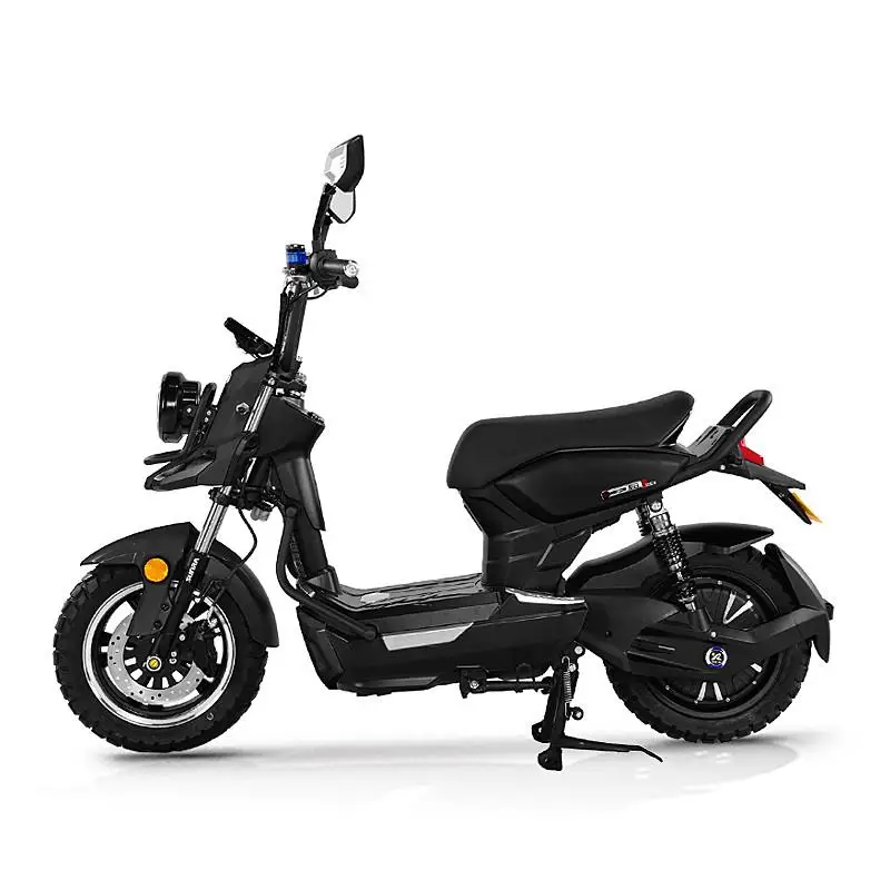 Hcgwork Sunra Knight 1 электрический мотоцикл Скутер мотоцикл Ebike 60v20ah 60 км батарея последняя максимальная скорость 50 км/ч известный бренд - Цвет: black