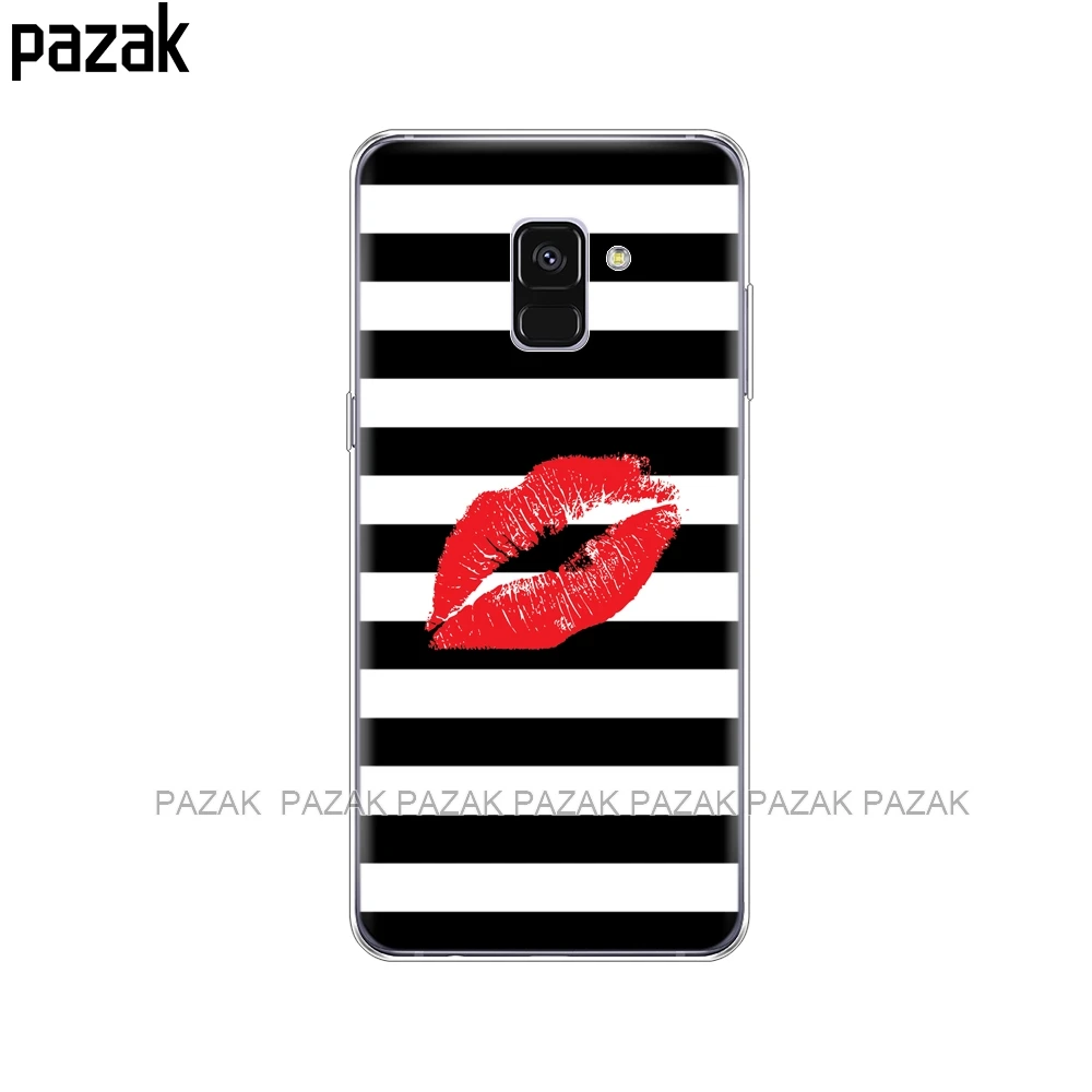 34246 Силиконовый чехол для телефона samsung Galaxy A8 A530 A530F, силиконовый чехол для samsung A8 Plus A730 A730F, прозрачный чехол s - Цвет: 34246