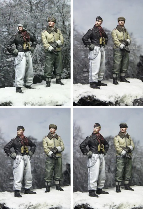 

1/35 Scale Unpainted Resin figure 2 commanders