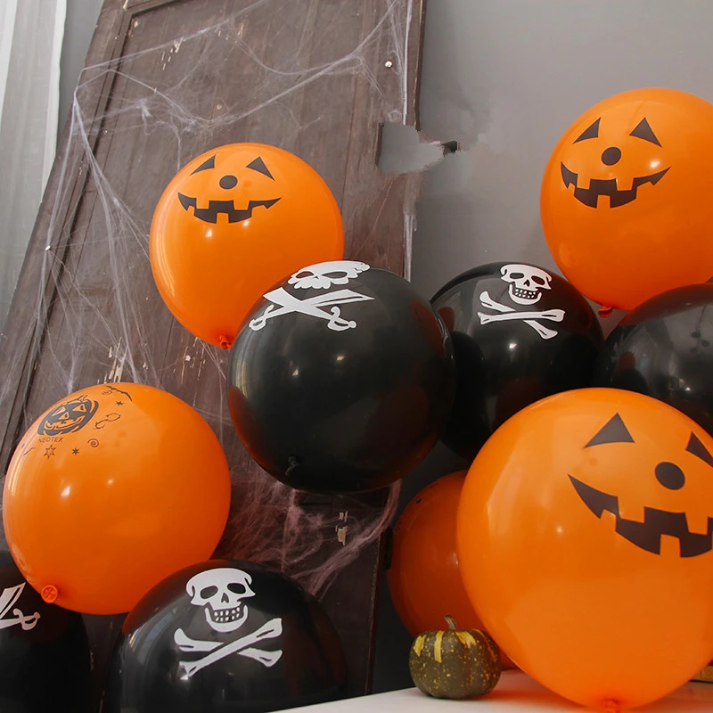 100pcs Pumpkin Smiley Face Balloon Bat Skull Pirate Ship Balloons Halloween Latex Ballons Halloween Party Decoration Supplies|Ballons & Accessories| - AliExpress
