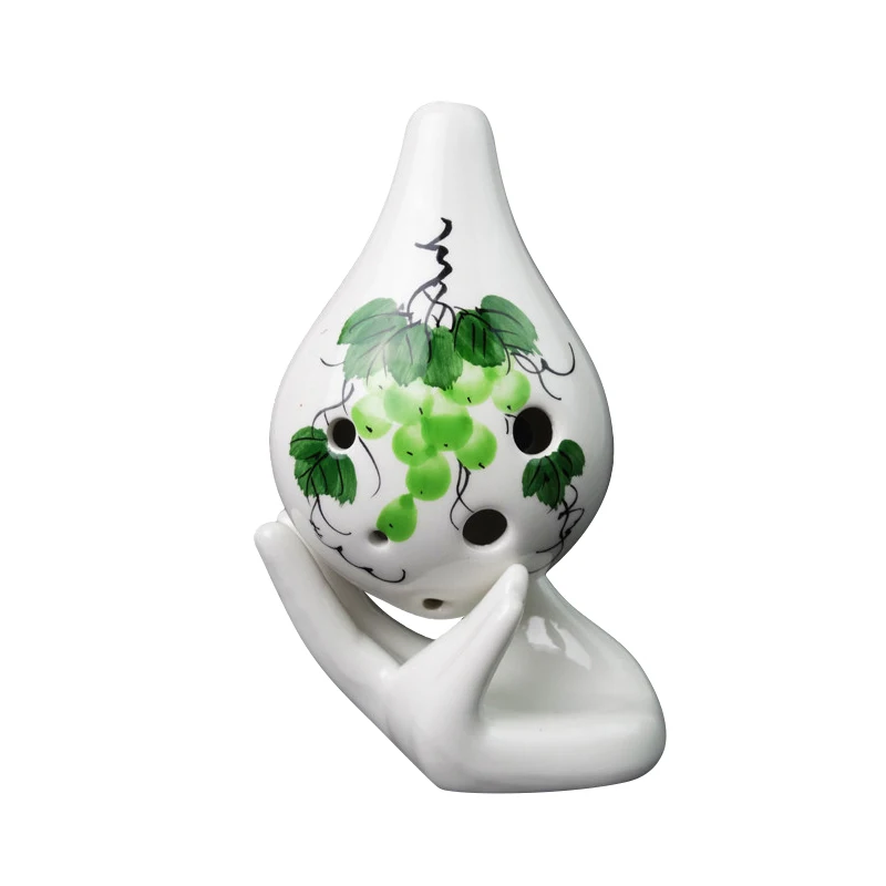 

Hot Ocarina 6 Holes Short Mouth Ceramic C Key Musical Instrument Professional For Beginner MCK99