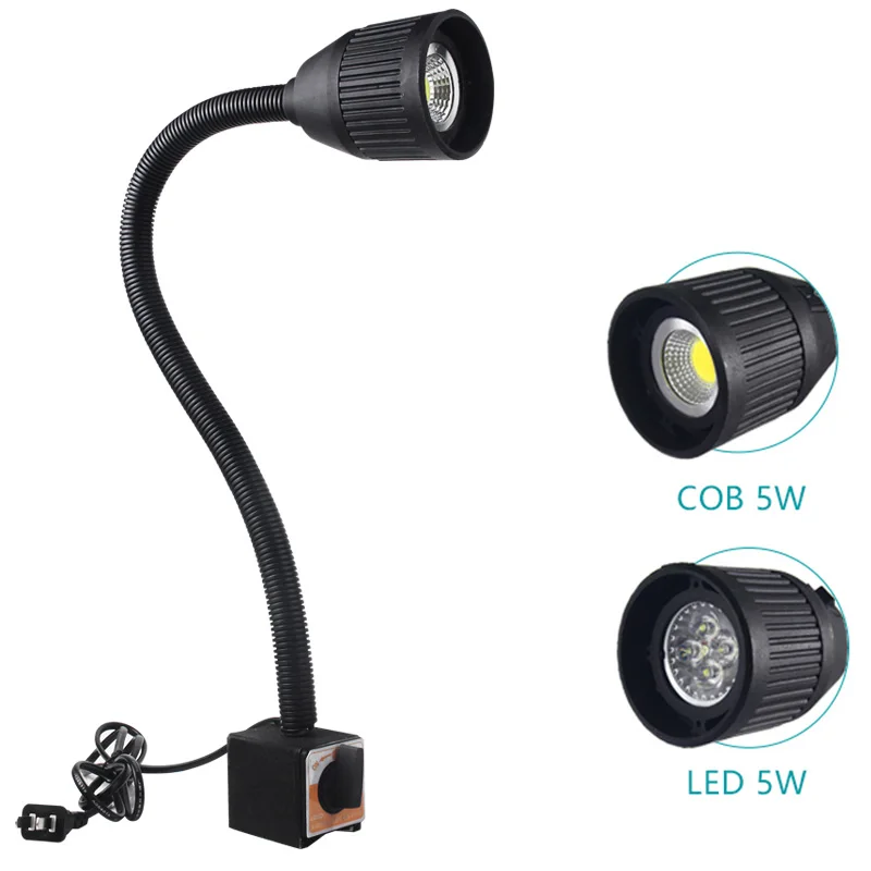 

led table lamps 5w 24v 220v flexible desk lights 36v magnetic base Super Bright Sewing Clothing Machine Light Home Work Lighting