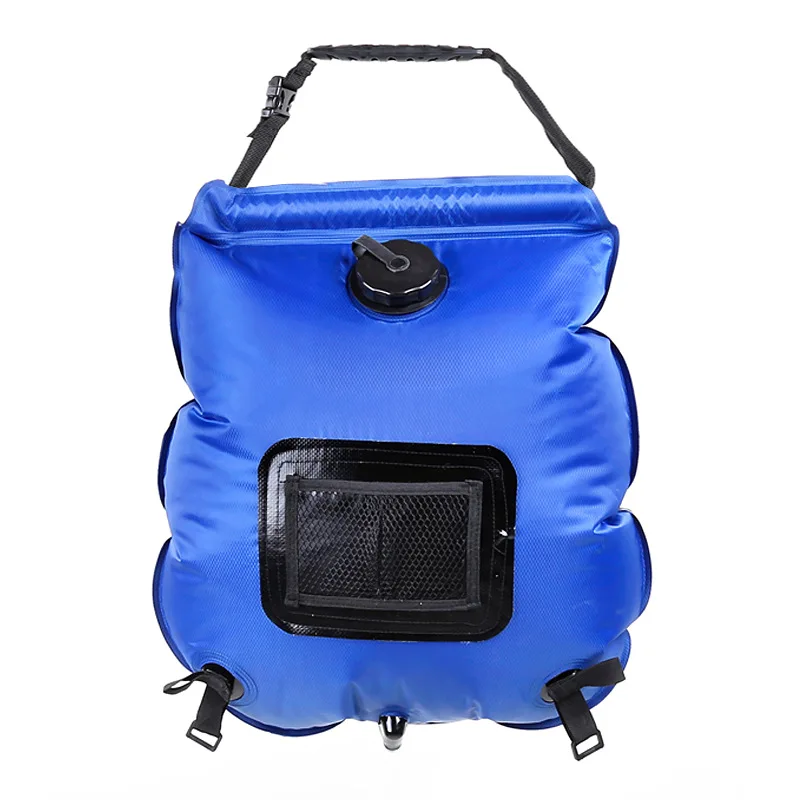 Milestone Camping 20739 20L Heated Compact Portable Solar Power Shower - Groceries