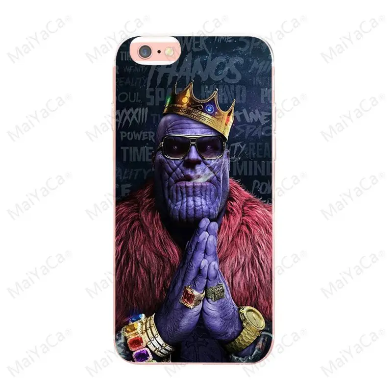 Maiyaca Marvel Thanos Infinity Gauntlet для iphone 7 7plus X XS XR XSMax 5 5S SE для iphone 6 6s 6plus 6s plus чехол - Цвет: 1