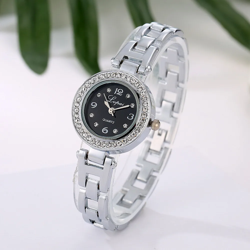LVPAI роскошные часы женские часы-браслет часы из нержавеющей стали женские часы со стразами модные наручные часы Relogio подарок