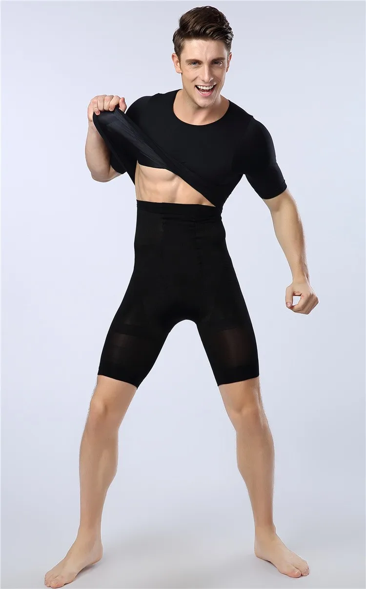 Aismz новые мужские средство для похудения модные Формирующие брюки фитнес брюки Корректирующее белье для мужчин M/L