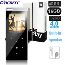 Горячая бренд CHENEFEC металлический встроенный динамик 16 Гб mp3плеер, поддержка Bluetooth 4,0, fm-радио сенсорная кнопка музыкальный плеер