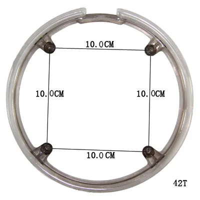 MTB 36 T/40 T/42 T/44 T/46 T/48 T/52 T пластиковая цепочка колеса цепочка на клапане защитное кольцо коленчатый набор универсальная защитная Кепка кривошипная зубная пластина - Цвет: 14