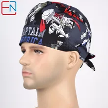 Мужчины хирургические кепки in темно-серый