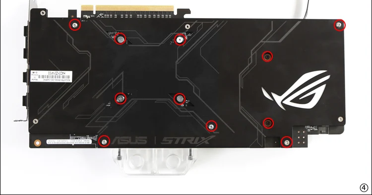 Курган видеокарта блок использовать для ASUS ROG-STRIX-RX580-8G-GAMING/RX480-O8G-GAMING GPU полное покрытие медный радиатор RGB для AURA