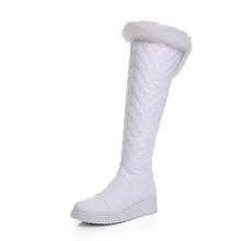 Runde Kappe Flach Samt Mittlere Waden Stiefel Weiß 2016 Benutzerdefinierte Plus Größe Seitlichem Reißverschluss Botas Femenina Fashion Party Evening schuhe