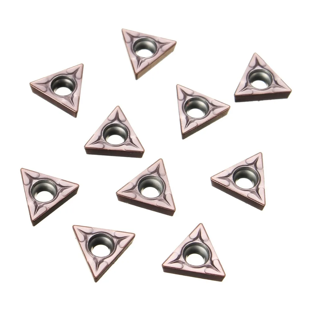 

10pcs TCMT110204 VP15TF / TCMT21.51 VP15TF Carbide Inserts High Hardness Blades for CNC Lathe Turning Tool