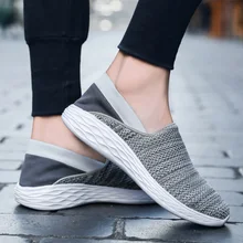 2018 couples sport shoes men mesh running shoes women breathable spring autumn slip-on light sneakers big size jogging footwear