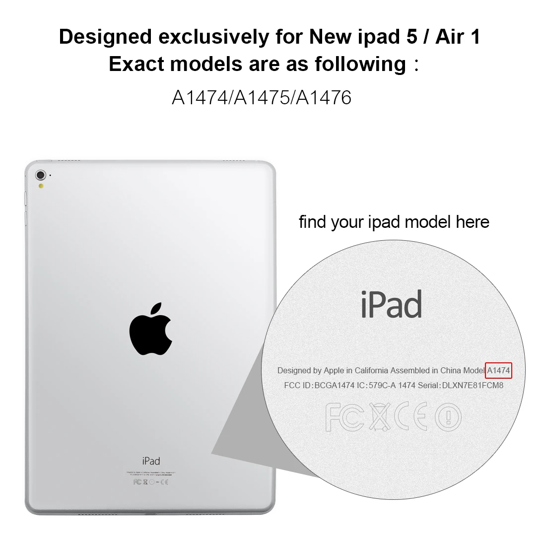 Для iPad Air Чехол Air 2 Air 1 Funda силиконовый мягкий задний Тонкий чехол из искусственной кожи для Apple iPad Air 1 2 5 6 Чехол TriFold Stand Smart Cover